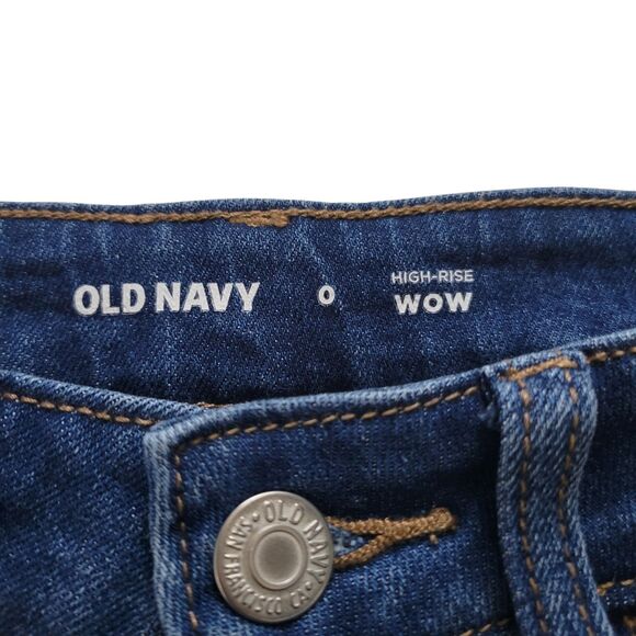 Old Navy Cuffed High Rise Wow Jean Shorts Size 0 - Picture 6 of 7
